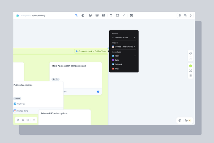 Configuring action for a group