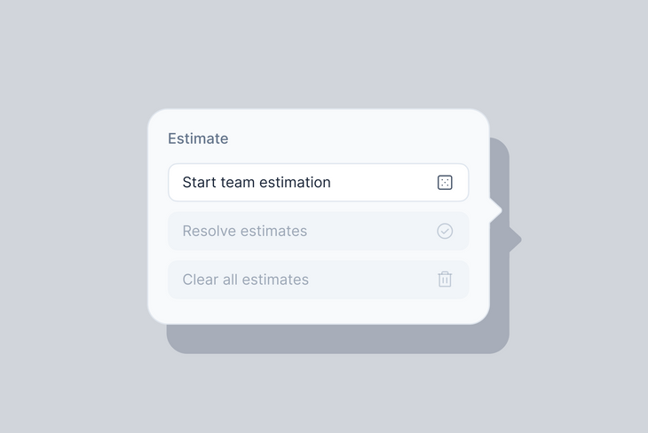 Agile estimation on a whiteboard