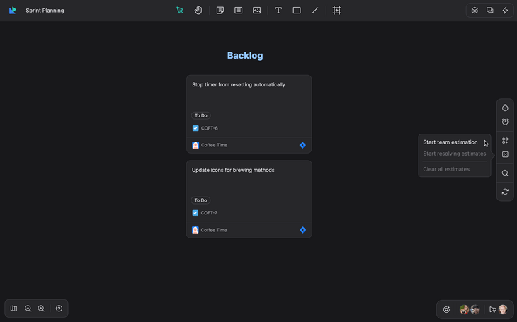 Switch to estimation mode in Qualdesk