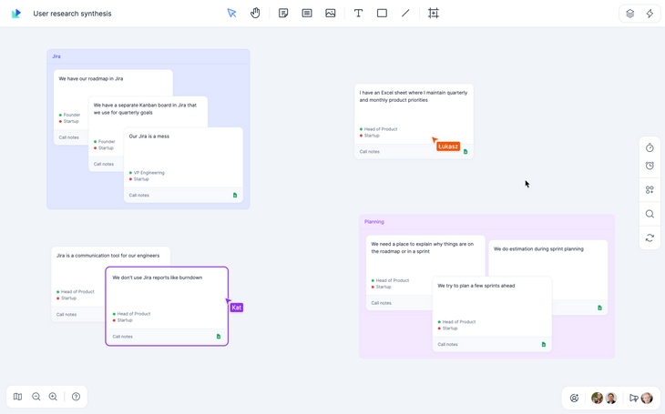 Google Sheets on a whiteboard in Qualdesk