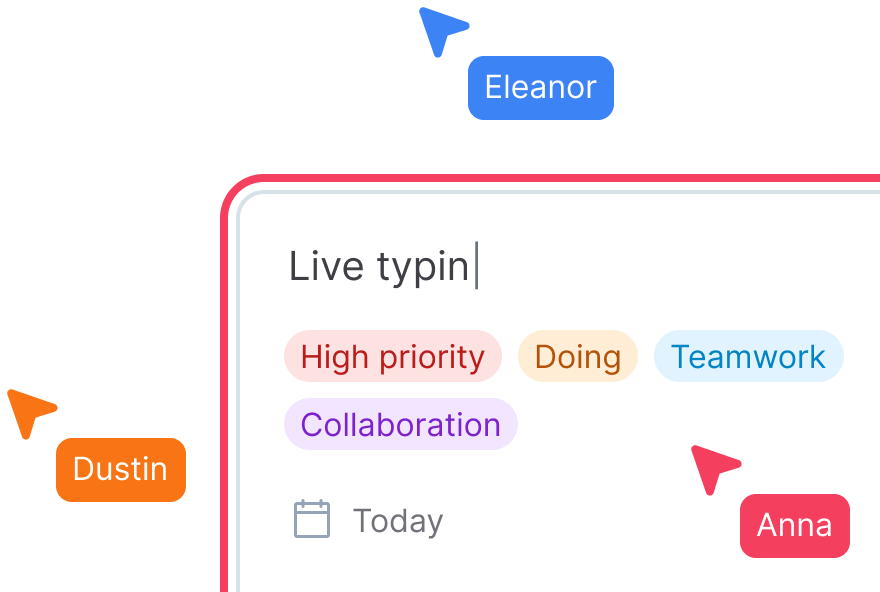 Turn Asana into a multiplayer whiteboard with real time cursors and live typing