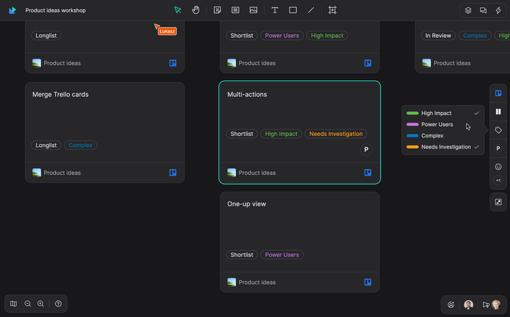 Adding an label to a Trello card using Qualdesk