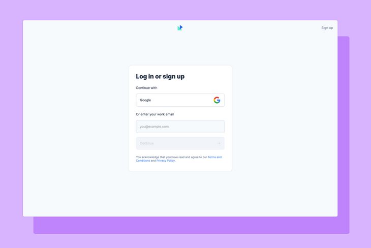 Log in with Google